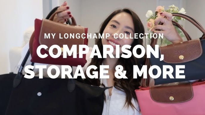 medium longchamp size comparison