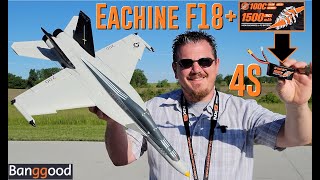 Eachine - F18 - 50mm EDF Jet - Revisited Flight with RC Hacker 4S 1500mAh 100C Flight Pack!!!