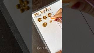 Easy mini bold flower Mehndi design | mini dubai flower #dubai #bold #flower #henna #art #shorts