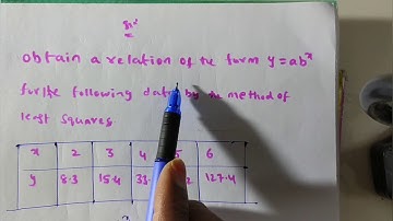 Curve Fitting y=ab^(x), method and problem by the method of least squares