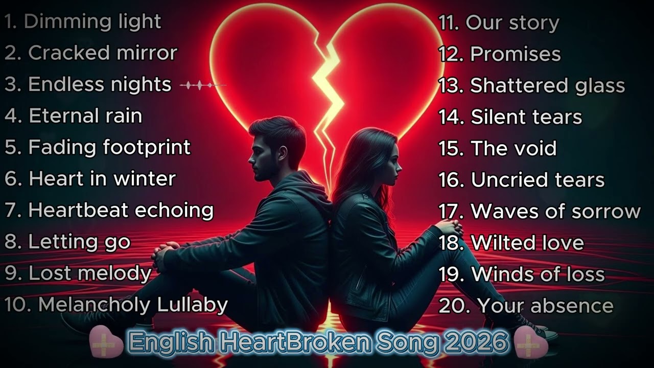 Beautiful English Sad Songs Playlist💔😭 Emotional Love Ballads || Heartbreak Healing Music 2026