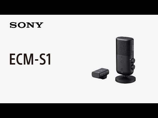 Micro digital Sony ECM-S1 pour le streaming et le podcast