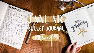 BULLET JOURNAL Setup January 2019 | minimalistic & simple