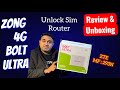 Zong 4G Bolt Ultra Sim Router Review & Unboxing Model MF293N