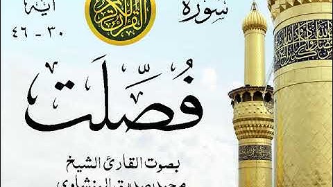 أجمل تلاوة خيالية نادرة إبداع الشيخ محمد صديق المنشاوي - من سورة فصلت . نوادر 189 صدى