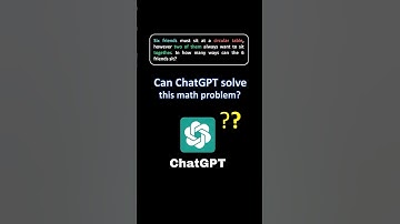 How good is ChatGPT🤖 at maths❓⚠️ #maths #permutation #shorts #chatgpt