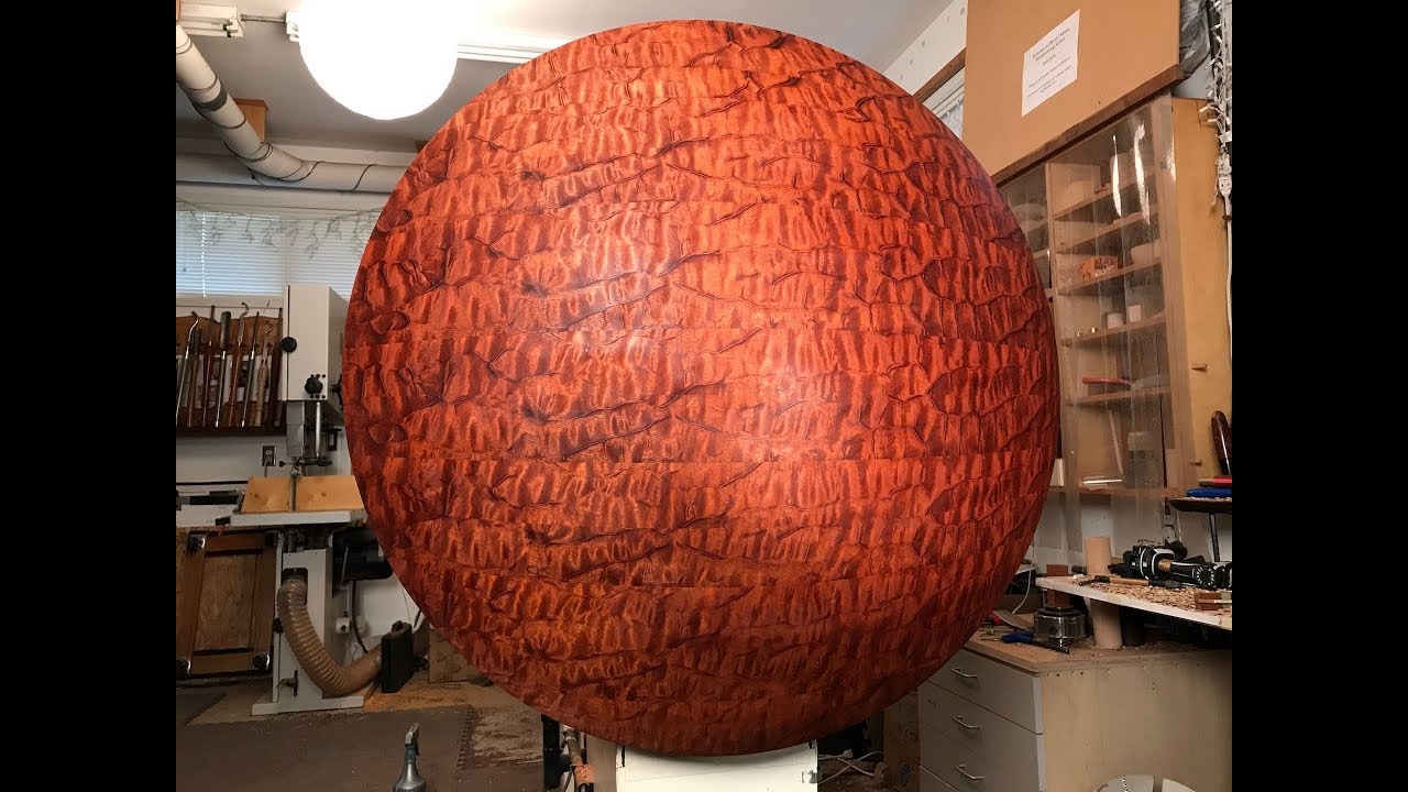 Woodworking Technique Gluing Veneer on Compound Curve YouTube