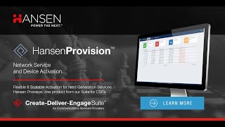 Hansen Provision | Service Activation & Provisioning for Communications Providers