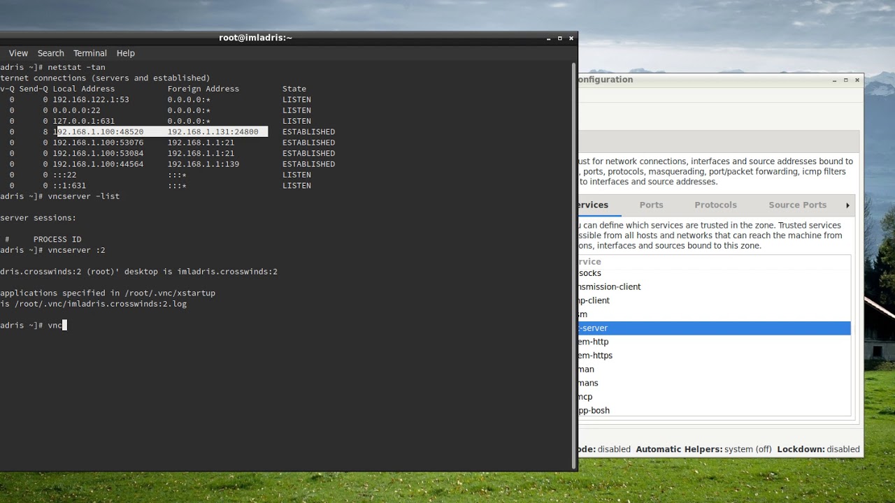 Part 1 TigerVNC Server Firewall And Startup Linux Fedora 30 YouTube