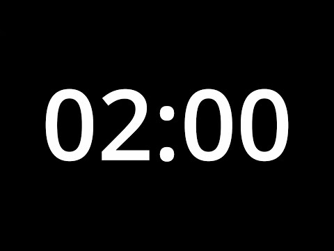 2  MINUTE TIMER - No Sound - Full HD 1080p - COUNTDOWN - 120 SECOND TIMER