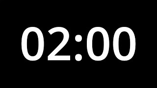 2  MINUTE TIMER - No Sound - Full HD 1080p - COUNTDOWN - 120 SECOND TIMER