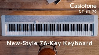 【美品】CASIO CT-S1-76 Casio Casiotone CT-S1-76 Portable Keyboard - White BONUS PAK