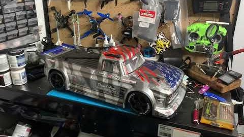 Arrma limitless to Infraction conversion, plus light install and quick Rip!!!