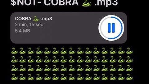 $Not - Cobra (snippet) CDQ