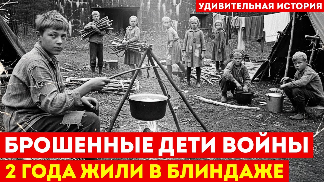 ДЕТИ ВОЙНЫ: Пятеро сирот 2 года выживали в блиндаже после отступления фронта