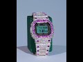 $11,000 Diamond CASIO 💎 #shorts #casio #diamond #jeweler #icedout #pink #fyp #wow #colors #vvs #don