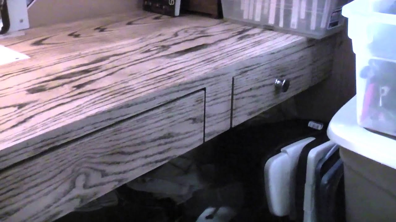 Oak Table I made to look like zebrawood YouTube