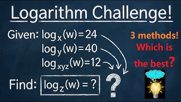 One Logarithm Problem, Three Different Methods to Solve it!