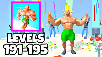Muscle Rush 💪🤪 All levels (191-195) Gameplay - Android iOS Games