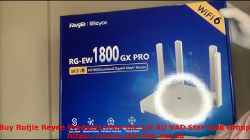 Ruijie Reyee RG-EW1800GX PRO Home Wi-Fi Mesh Router Unboxing