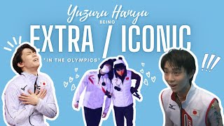Yuzuru Hanyu being extra and iconic in the Olympics (羽生結弦)