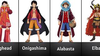 Luffy's Outfit Evolution