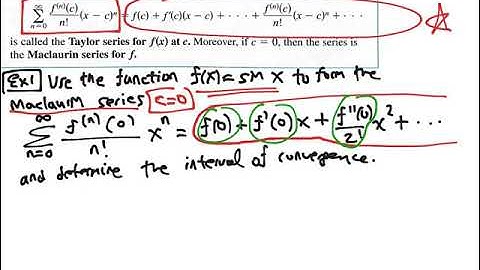 9.10 Lesson 1: Taylor and Maclaurin Series