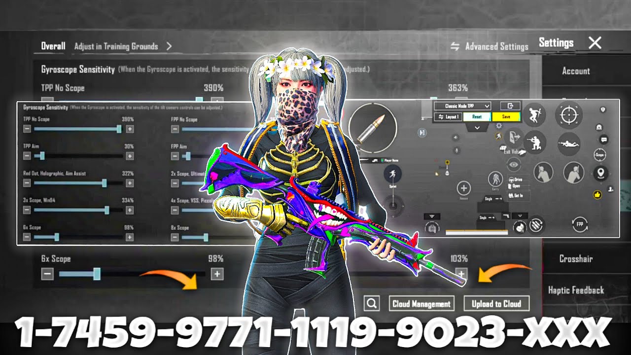 NEW UPDATE 4.2🔥BEST SENSITIVITY CODE + CONTROL SETTINGS BGMI/PUBG MOBILE