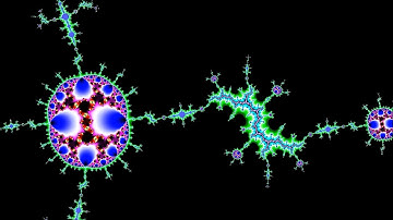 Mandelbrot zoom in unattainable julias morphing, simulation with Ultra Fractal