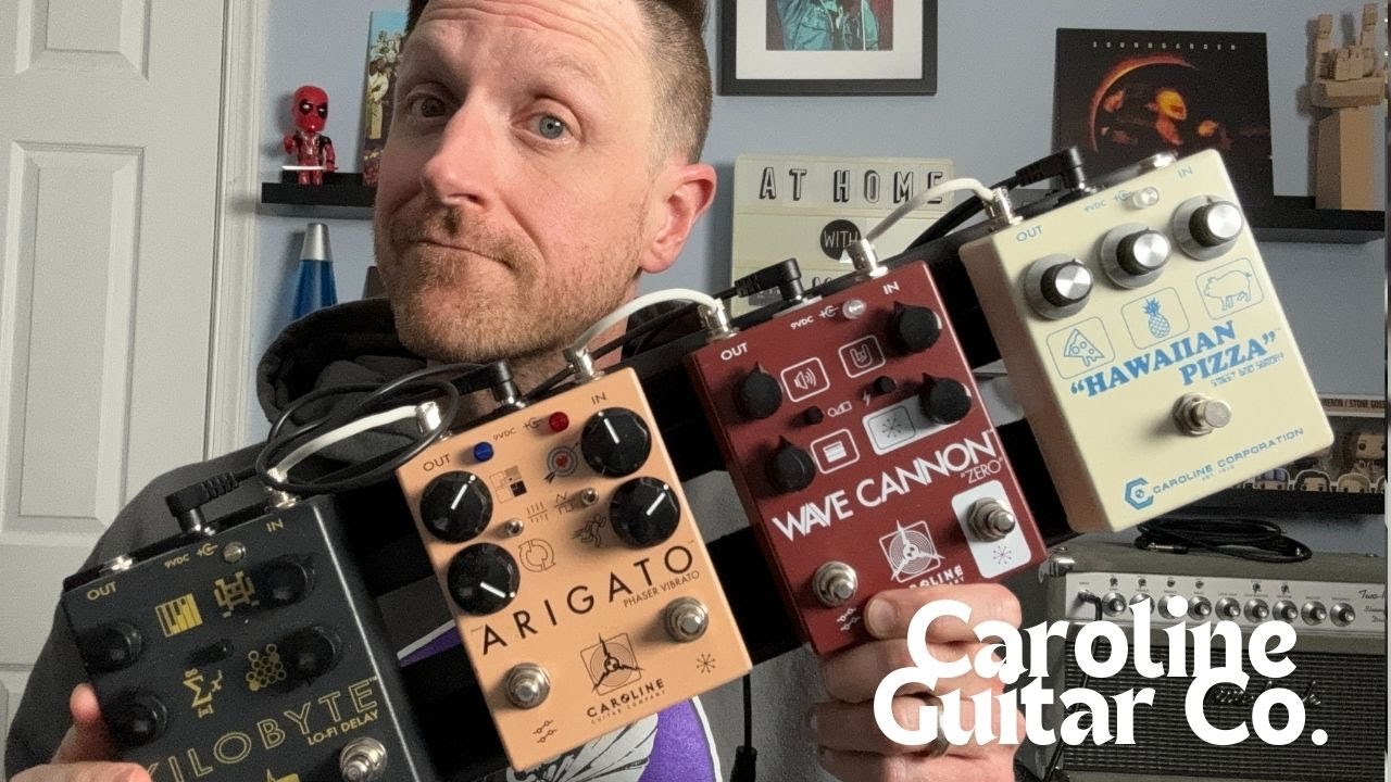 Caroline Guitar Co: Hawaiian Pizza, Wave Cannon, Arigato