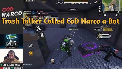 he Called CoD Narco Bot | CoD Narco Found Funny Trash Talker