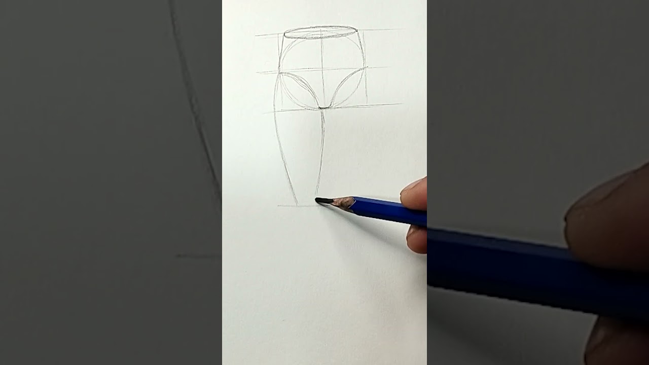 How To Draw Female Front Pelvis with Leg shorts