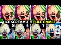 Ice Scream Series 1-8 Full Walkthrough & Endings 🍦