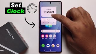 How to Set Clock on home screen in Samsung Galaxy Z flip 7 screenshot 5