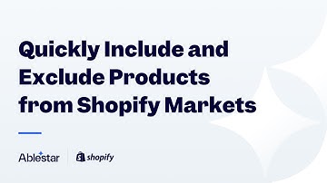 Including and Excluding Products from Shopify Markets and Catalogs in Bulk