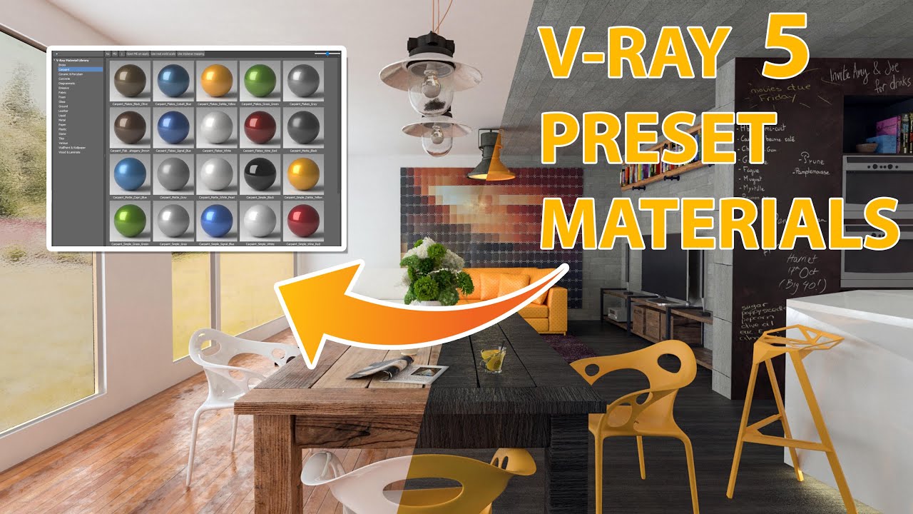 best vray material library