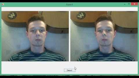 Face Detection & Face Tracking on Emgu CV 3.0.1. Correlation Filter KCF