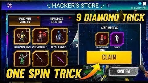 NEW HACKER STORE EVENT FREE FIRE   JACK OF SHADE BUNDLE FREE FIRE   ONE SPIN TRICK IN HACKER STORE