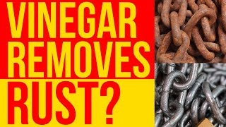 Famous How to Remove Rust with Vinegar / Restoration using vinegar Wealth