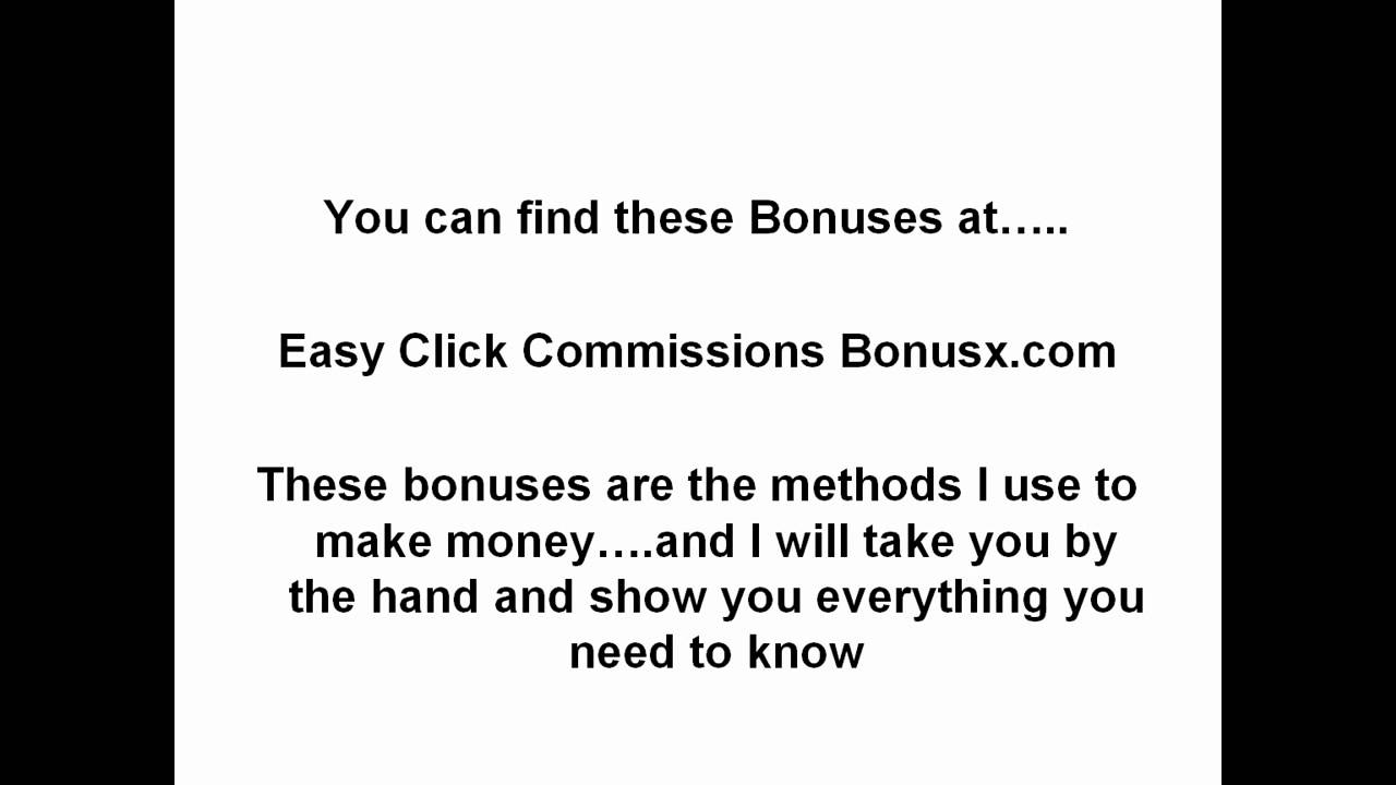 Easy Click Commissions Review and Bonus(Disclaimer: I'm not messing around)