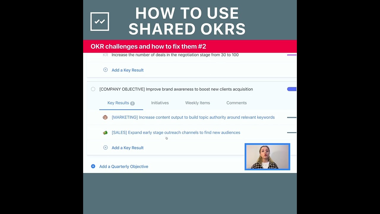 How to Use Shared OKRs - OKR Challenges and how to fix them #2