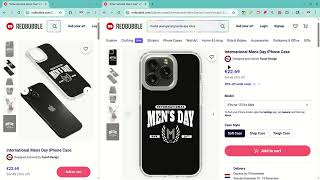 **Perfect Gift! International Men's Day, November 19th (iPhone Soft Case)** #iphonecase #phonecase screenshot 3