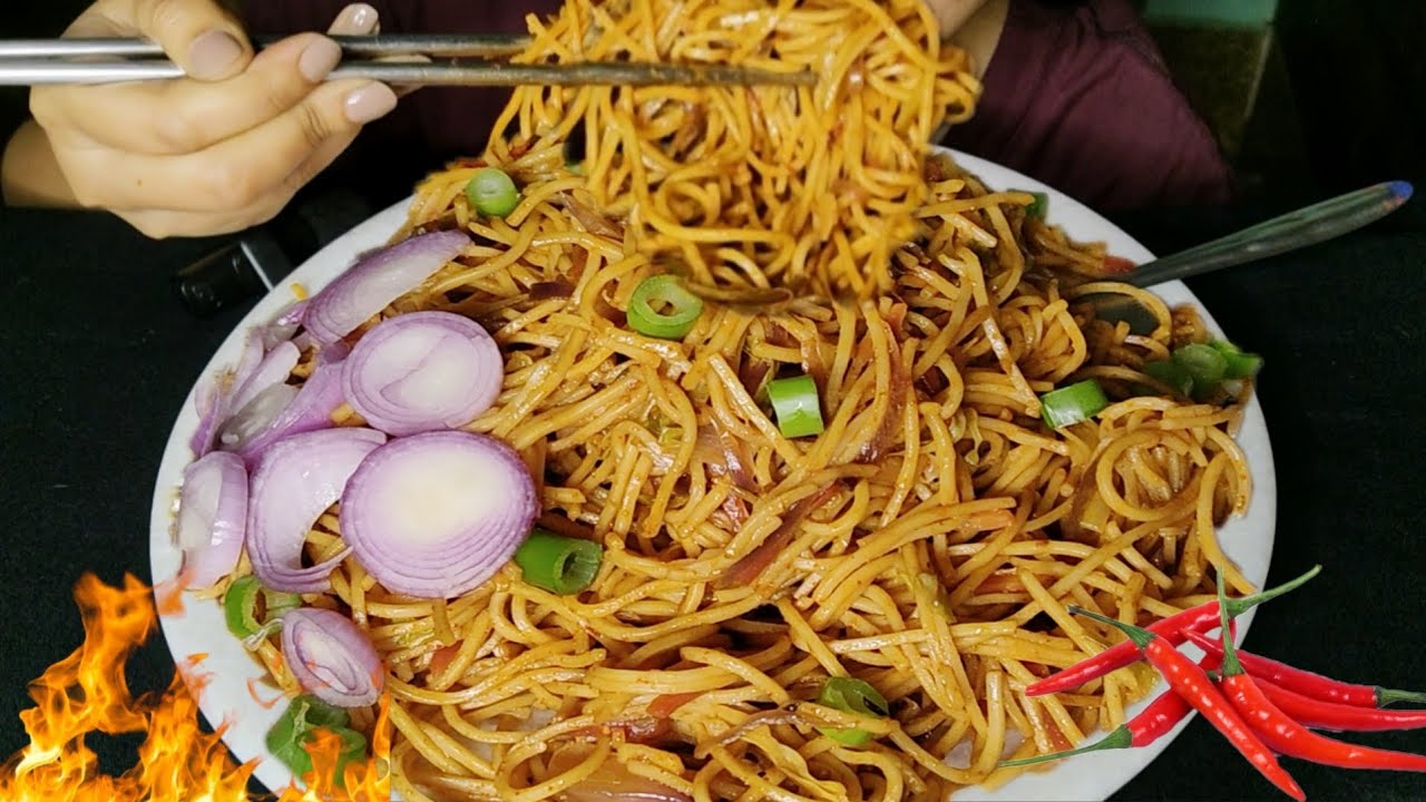 Spicy noodles (chaomine)🔥🤤#mukbang #food #eating #asmr #youtube #indian #viral #odisha