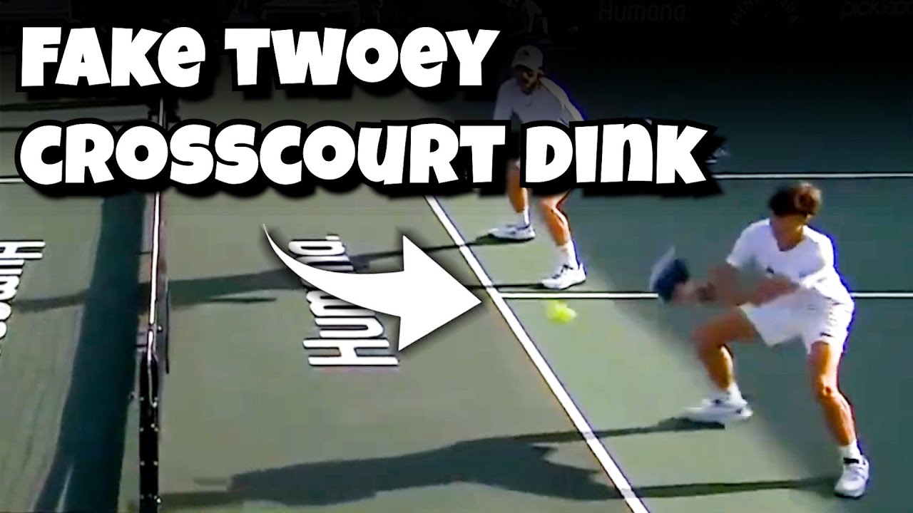 Pickleball Film Study: Left Hand Placement on Twoey Crosscourt Dink Signal (Hayden Patriquin)