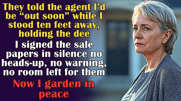 They told the real estate agent I’d be ‘out soon’—so I Sold the house and watched them begged