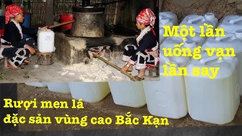 Rượi men lá cây rừng của ng dân tộc Dao vùng núi Bắc Kạn thơm ngon đến giọt cuối cùng.