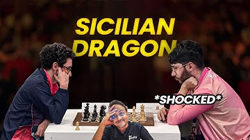 Fabiano Caruana shocks Alireza Firouzja with the Sicilian Dragon | Global Chess League 2025