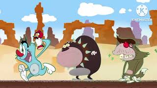 Angry Oggy and the Cockroaches (Angry birds meet oggy and the cockroaches) parody screenshot 3
