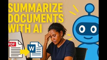 Steps on how to summarize an electronic document (pdf, Word document) using generative AI