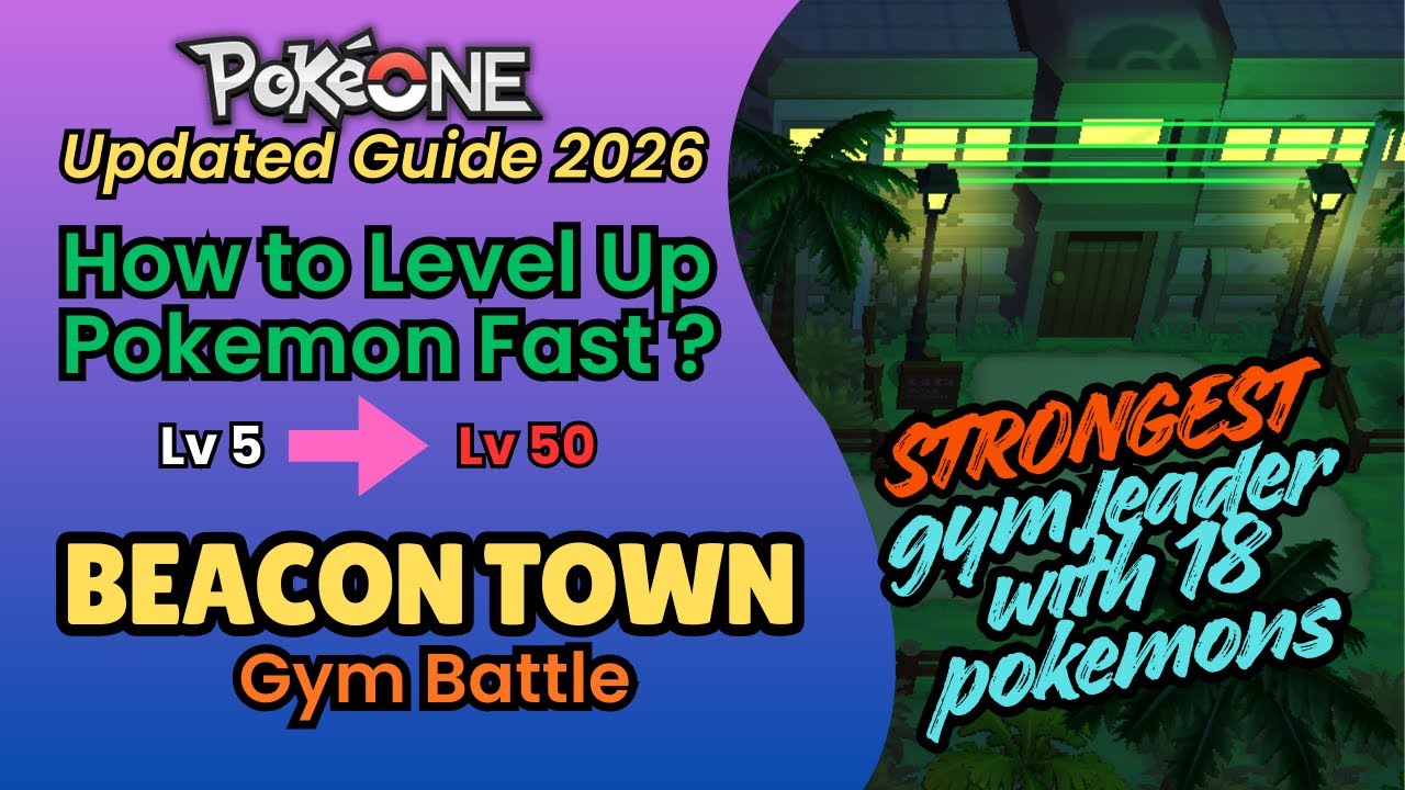 Pokeone MMO - How to Level Up poke's fast ? Fast Exp guide / Strongest Gym Battle in the game